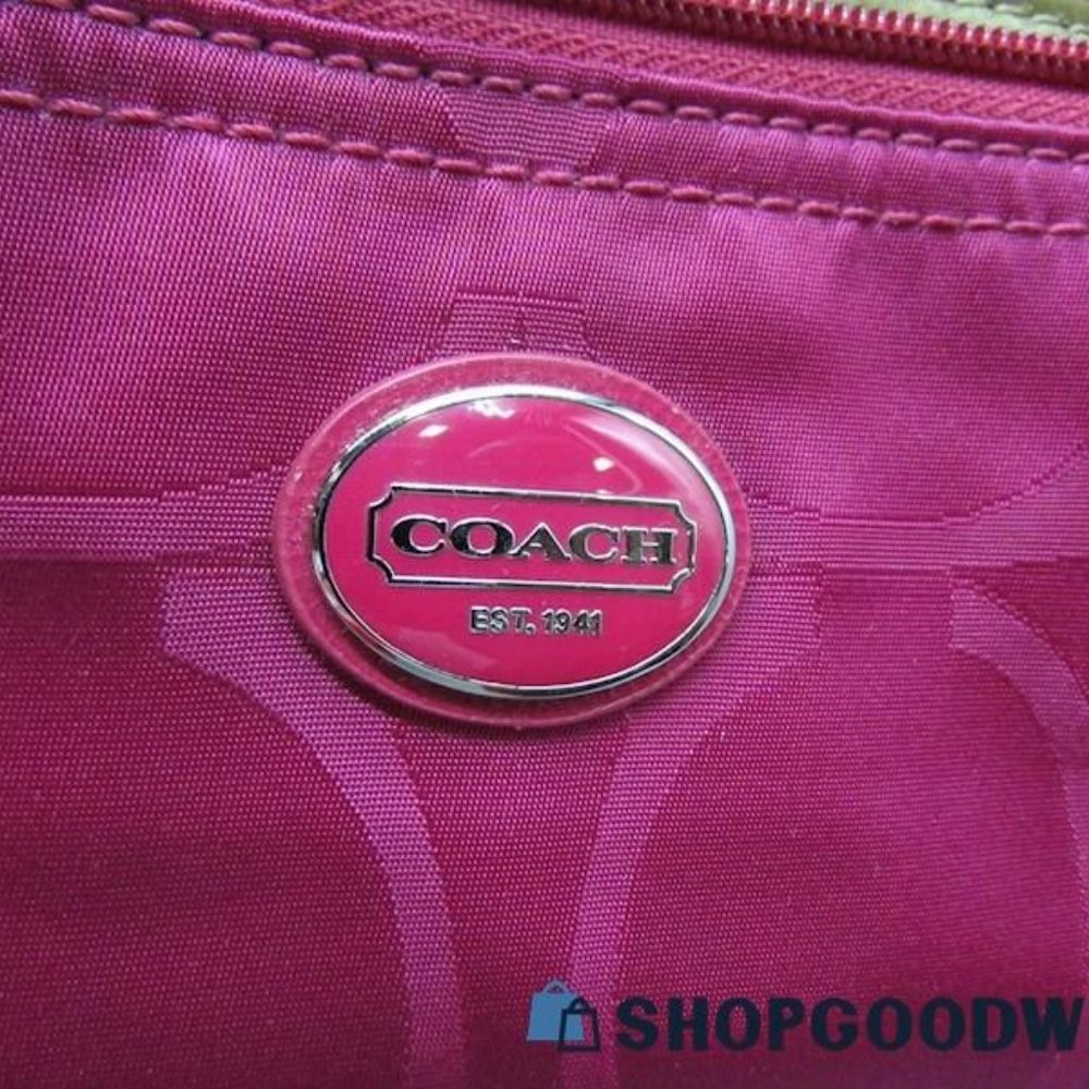 Coach Pink Tote and Pouch Set - Picture 5 of 6